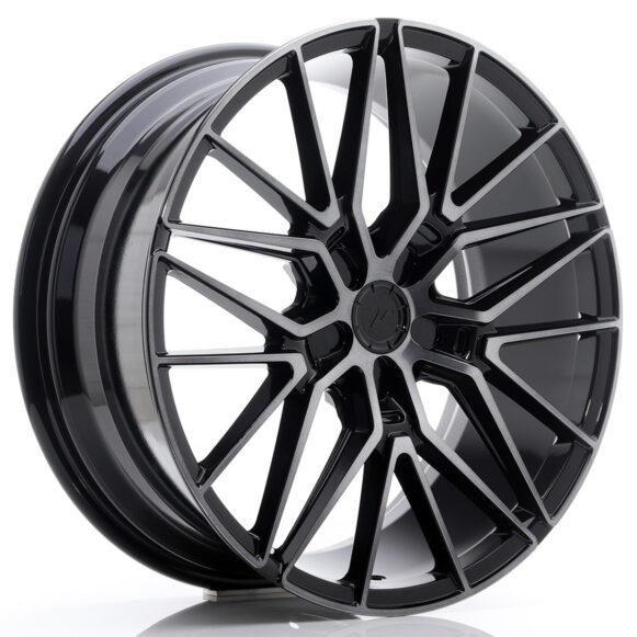 JR Wheels JR38 20x8, 5 ET20-45 5H BLANK Black Brushed w/Tinted Face