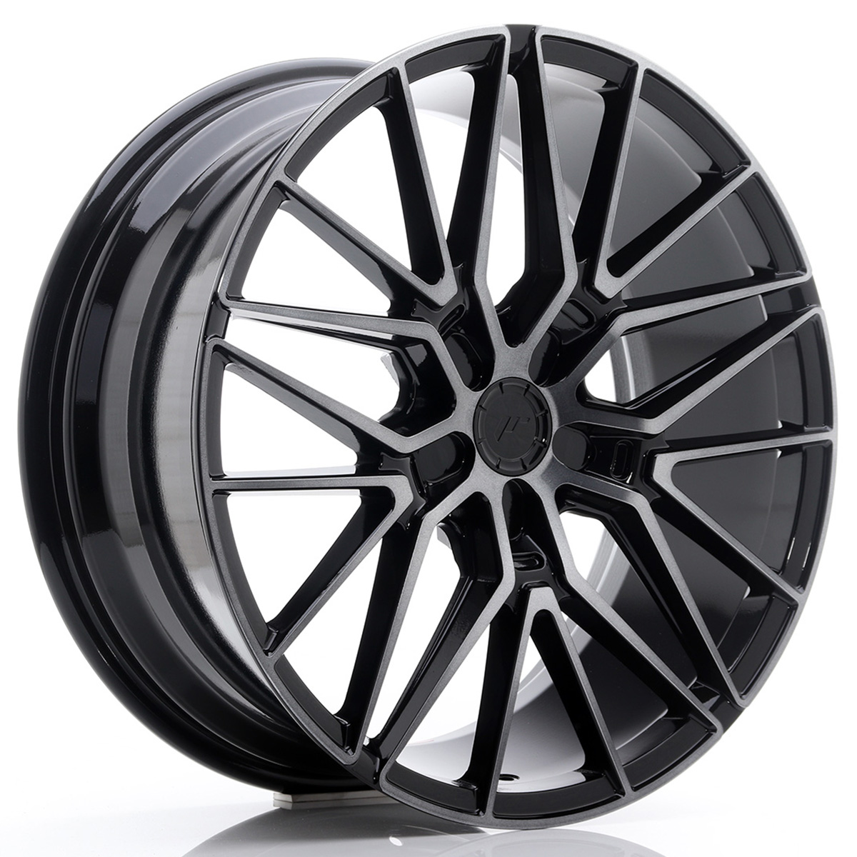 JR Wheels JR38 20x8, 5 ET35-45 5H BLANK Black Brushed w/Tinted Face