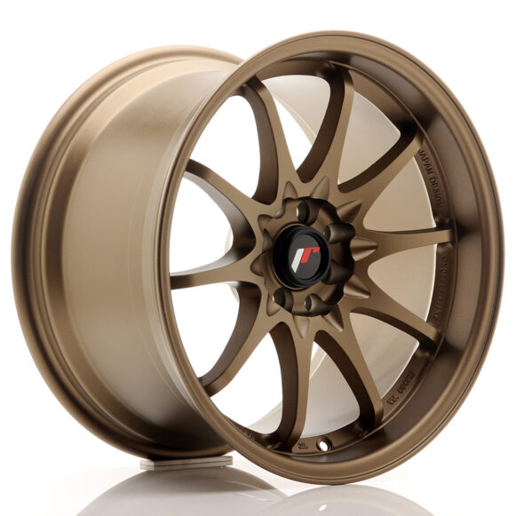 JR Wheels JR5 17x9, 5 ET25 4x100/114, 3 Dark Anodized Bronze