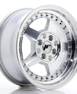 JR Wheels JR6 15x7 ET25 4x100/108 Silver Machined Face
