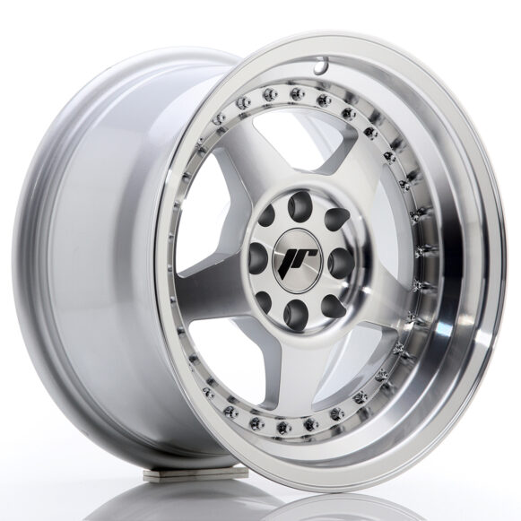 JR Wheels JR6 15x8 ET15 4x100/114 Silver Machined Face