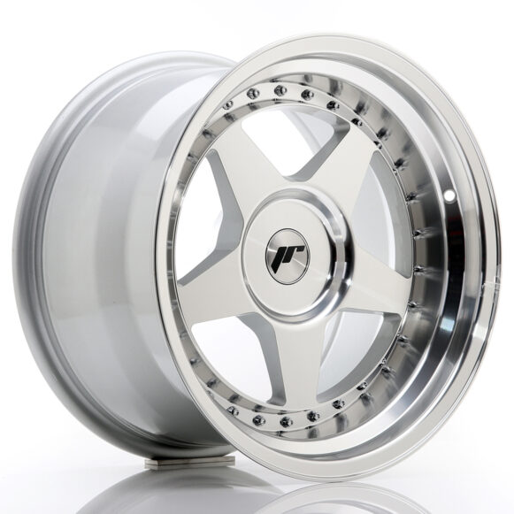 JR Wheels JR6 17x10 ET0-20 BLANK Silver Machined Face