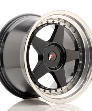 JR Wheels JR6 18x10, 5 ET0-25 BLANK Gloss Black w/Machined