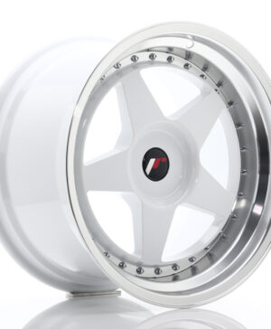 JR Wheels JR6 18x10, 5 ET0-25 BLANK White w/Machined Lip