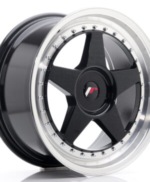 JR Wheels JR6 18x8, 5 ET20-40 BLANK Gloss Black w/Machined