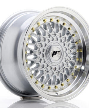 JR Wheels JR9 15x8 ET20 BLANK Silver w/Machined Lip