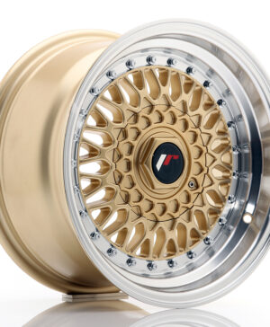 JR Wheels JR9 15x8 ET20 4x100/108 Gold w/Machined Lip