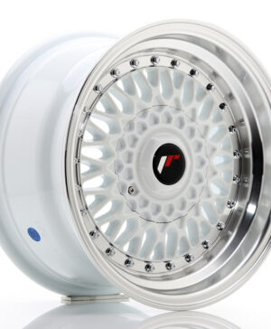 JR Wheels JR9 15x8 ET20 4x100/108 White w/Machined Lip