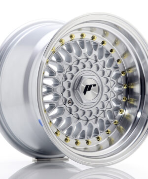 JR Wheels JR9 15x9 ET10 BLANK Silver w/Machined Lip