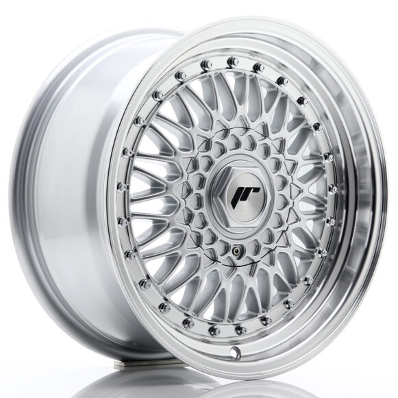 JR Wheels JR9 16x7, 5 ET25 4x100/108 Silver w/Machined Lip+Silver Rivets