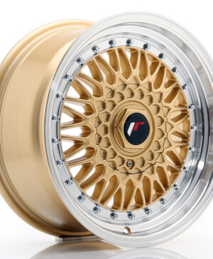 JR Wheels JR9 16x7, 5 ET25 BLANK Gold w/Machined Lip