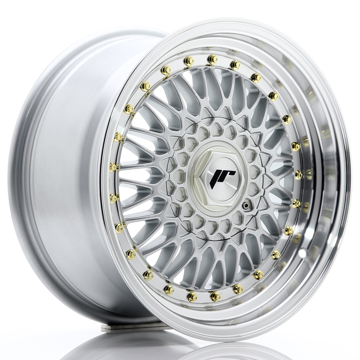 JR Wheels JR9 16x8 ET25 5x100/114, 3 Silver w/Machined Lip