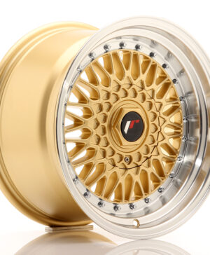 JR Wheels JR9 16x9 ET20 BLANK Gold w/Machined Lip