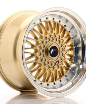 JR Wheels JR9 17x10 ET20 5x112/120 Gold w/Machined Lip