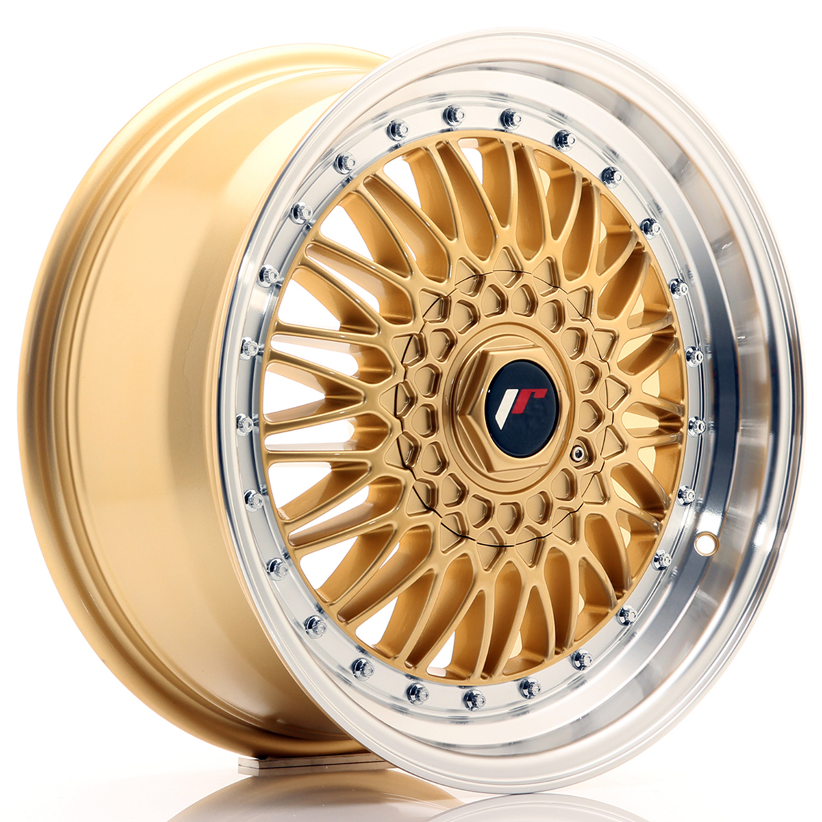 JR Wheels JR9 17x7, 5 ET20 4x100/108 Gold w/Machined Lip