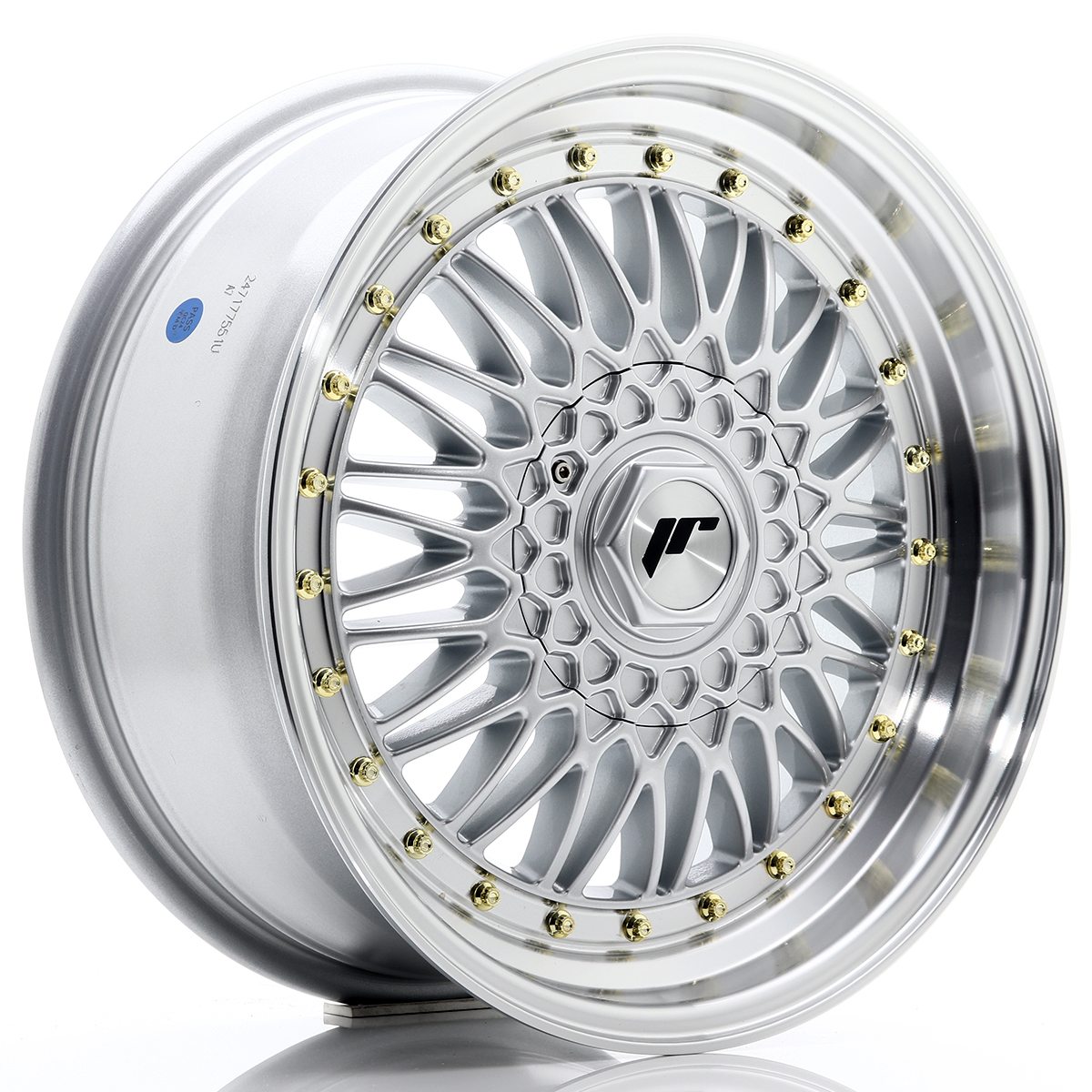 JR Wheels JR9 17x7, 5 ET20 4x100/108 Silver w/Machined Lip