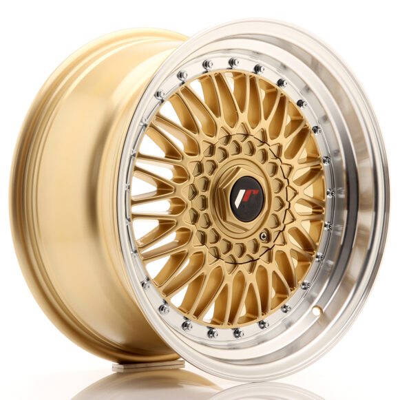 JR Wheels JR9 17x8, 5 ET20 4x100/108 Gold w/Machined Lip