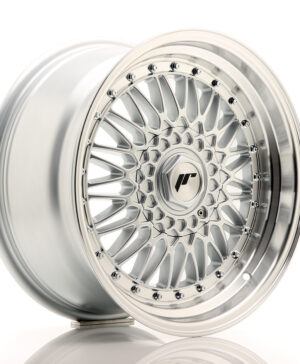 JR Wheels JR9 17x8, 5 ET20 5x112/120 Silver w/Machined Lip+Silver Rivets