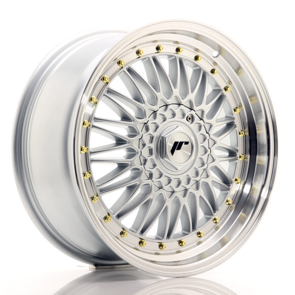 JR Wheels JR9 18x8 ET35-40 BLANK Silver w/Machined Lip